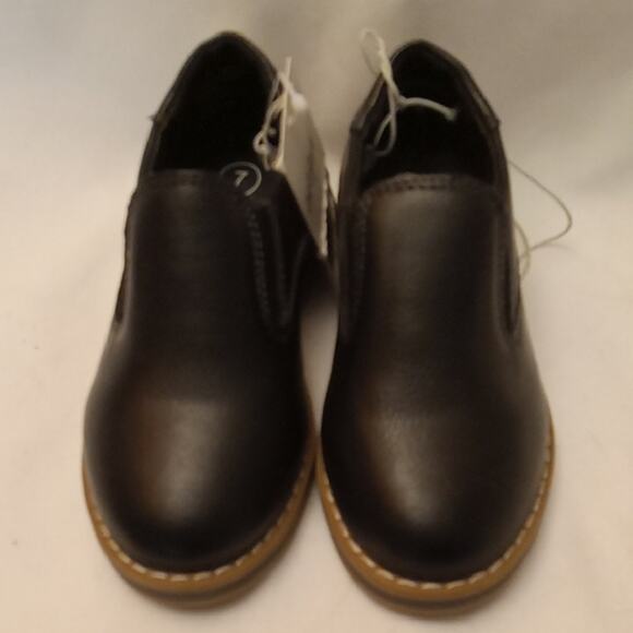 Cat & Jack Boy's Size 7 Black Dress Shoes - New With Tags - Picture 1 of 7